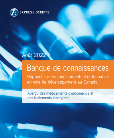 Banque de connaissances_Rapport sur les médicaments en voie de développement Août 2022